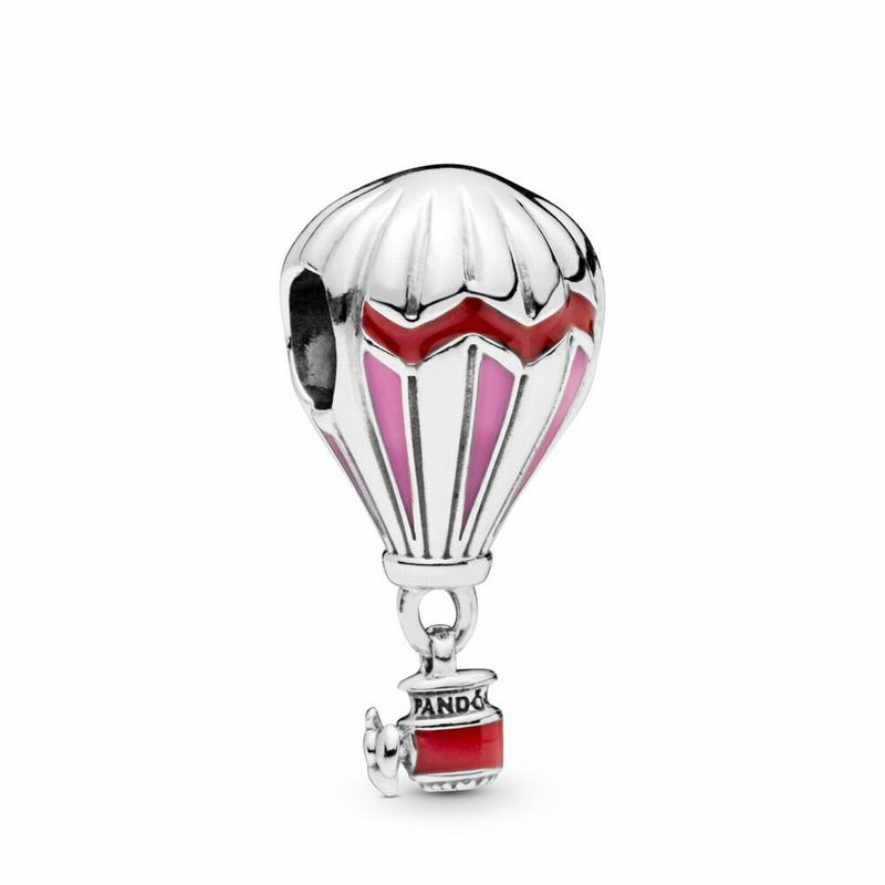 Pandora Hot Air Balloon Charm Ireland - Sterling Silver/Enamel/Pink - 765304WRZ